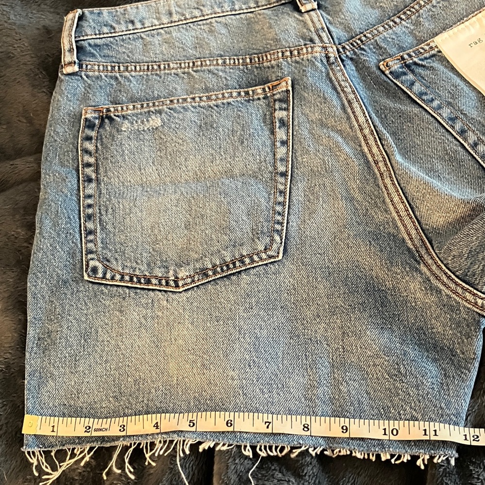 New rag & bone midi vintage cut off denim shorts 30 - Picture 7 of 7